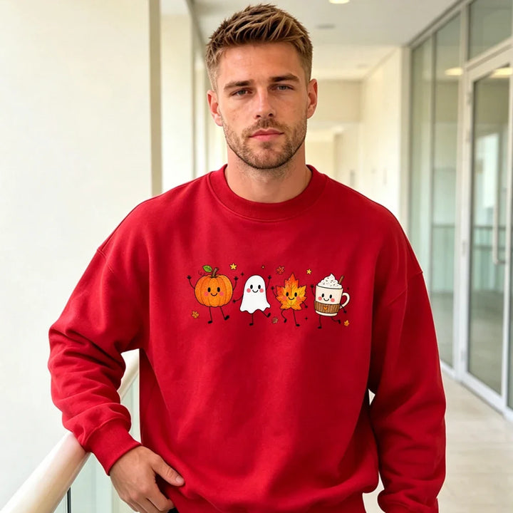 Men's Funny Halloween Dancing Pumpkin Sweatshirt