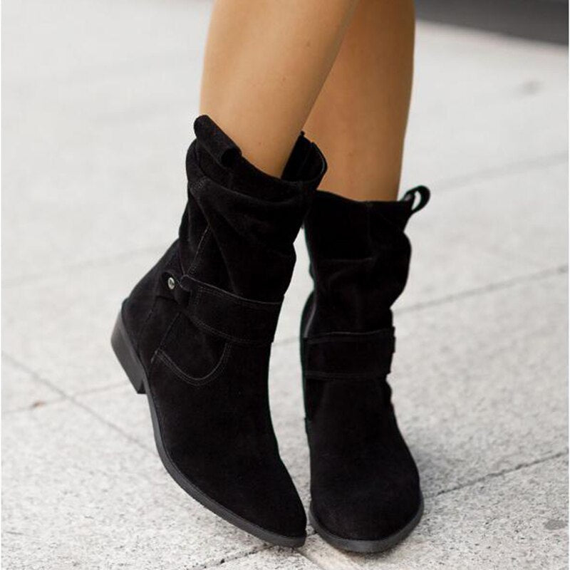 Slouched Ankle Boots for Women – Modern Style & Comfort Design