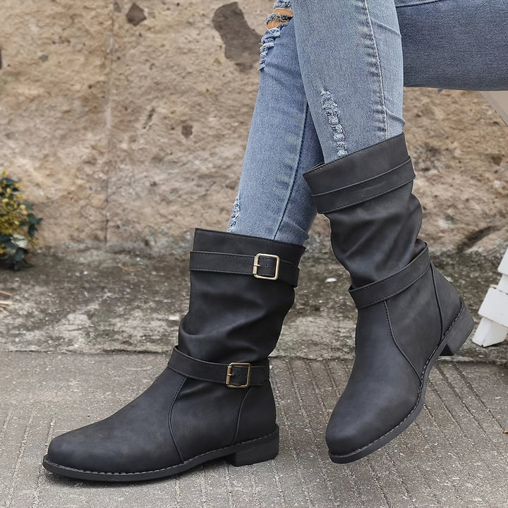 Slouchy Western Ankle Boots for Women – Effortlessly Stylish & Comfortable