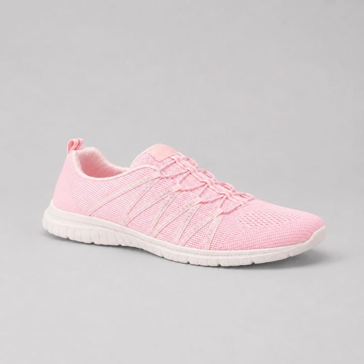 Women’s Comfort Slip-On Knit Trainers – Lightweight Sparkle Walking Shoes