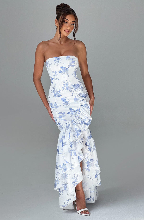 Isla | Women's Evening Flowy Maxi Dress