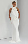 Noelle | Women's Satin Cowl Neck Maxi Dress