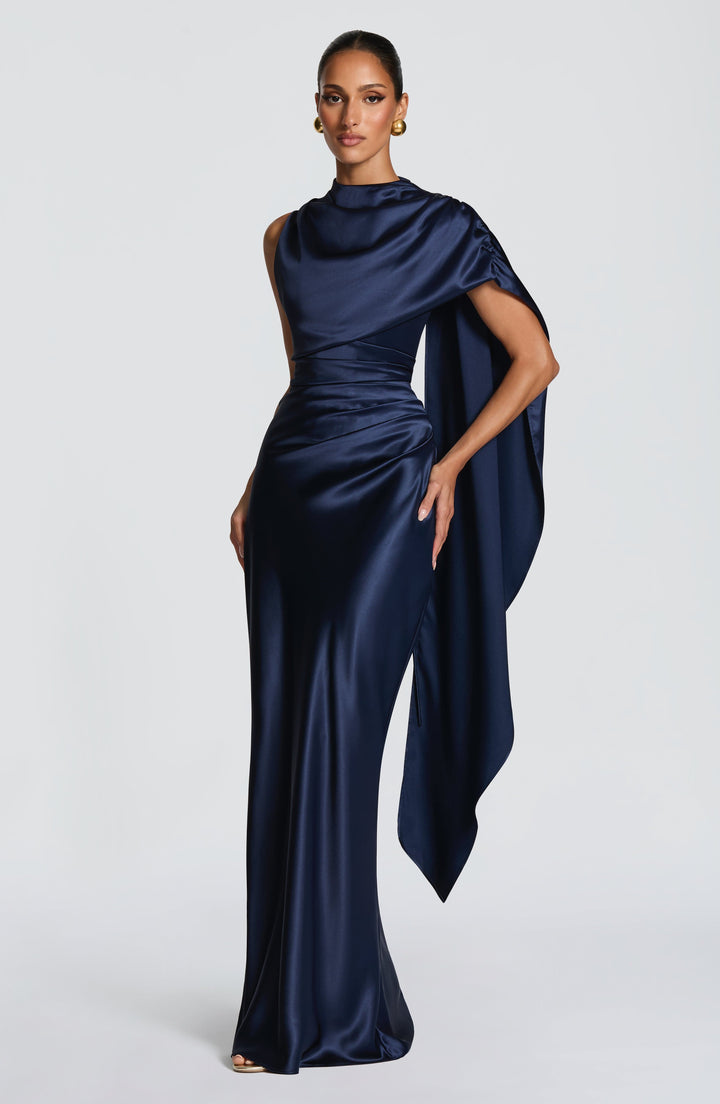 Bianca | Women's Satin Corset Maxi Dress