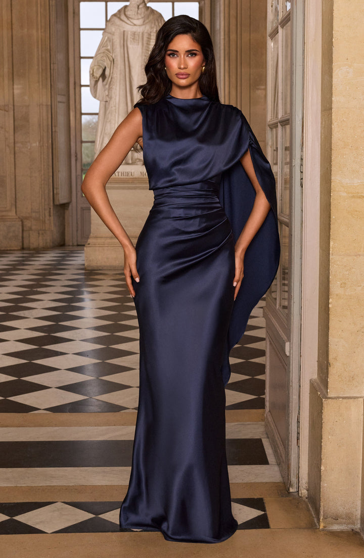 Bianca | Women's Satin Corset Maxi Dress