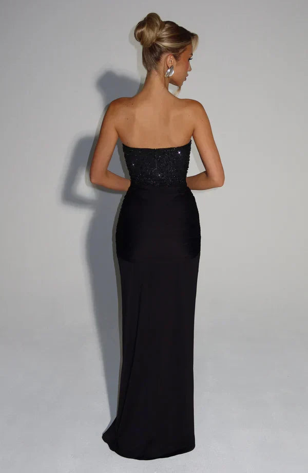 Elspeth | Women's Embellished Corset Gala Dress | Strapless Maxi