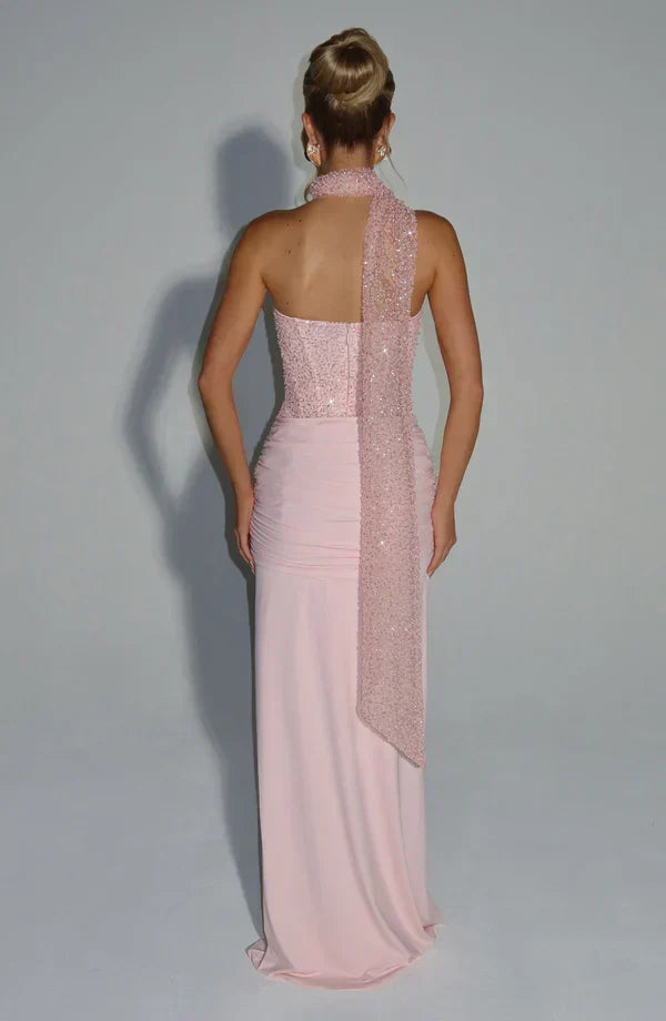 Elspeth | Women's Embellished Corset Gala Dress | Strapless Maxi
