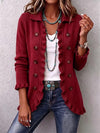 Rosalía | Ruby Red Ruffled Cardigan
