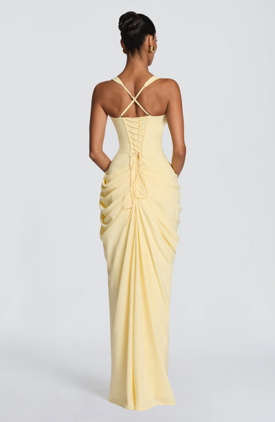 Linda | Women's Flowy Corset Wedding Guest Dress