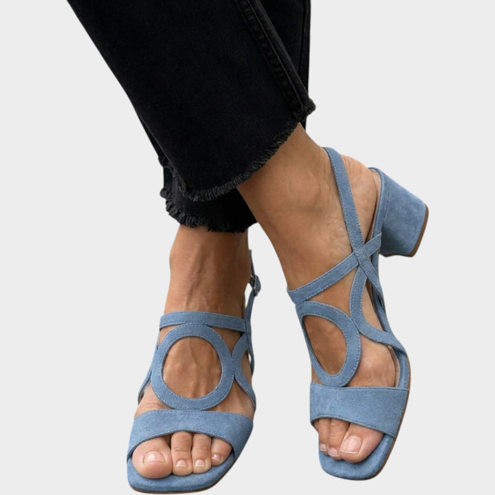 Audrey | Women's Block Heel Sandals | Ankle Strap