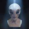 Halloween Alien Head Mask with Creepy Realistic Wrinkled Design for Costume Party