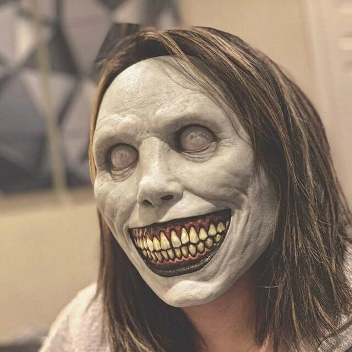 Scary Demon & Sharp Teeth Latex Halloween Mask for Costumes & Parties