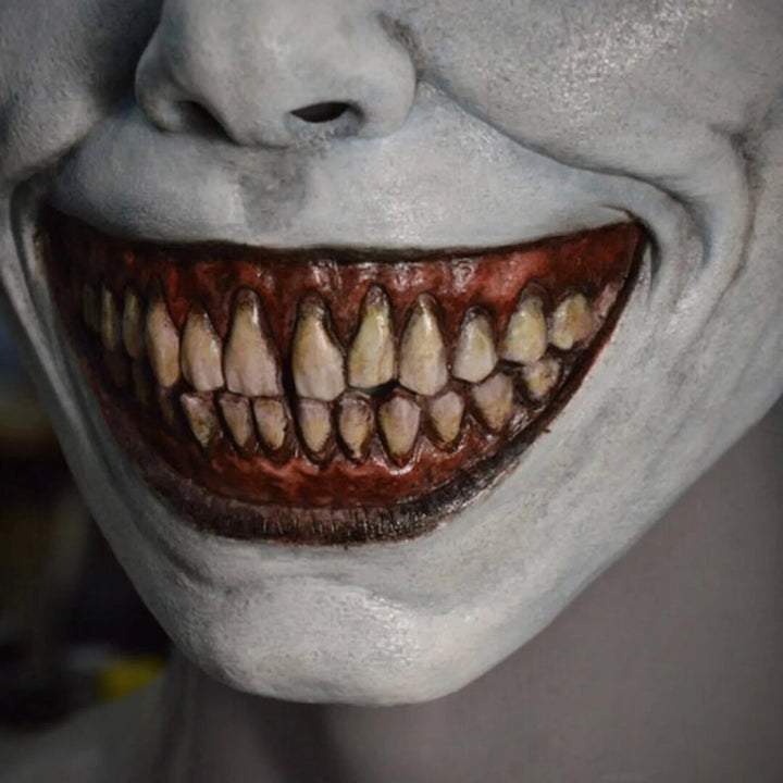 Scary Demon & Sharp Teeth Latex Halloween Mask for Costumes & Parties