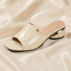 Mauve Patent Slide Heels