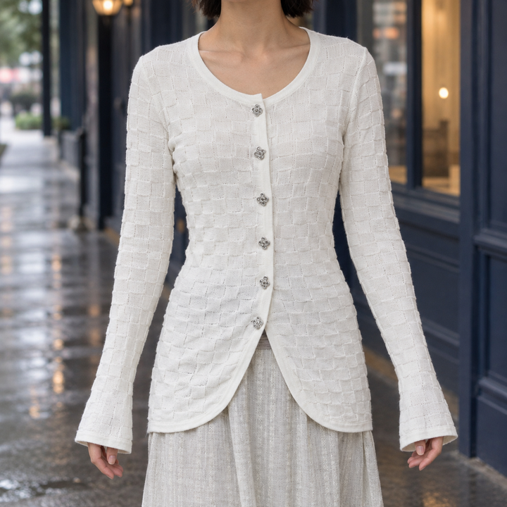 Ludovica-Elise Textured Cardigan