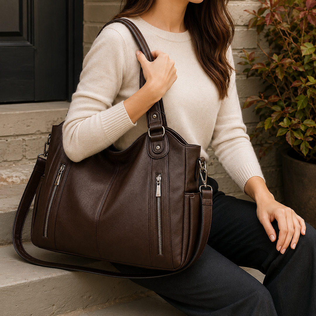 Farina Zip Pocket Tote