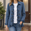 Vivienne-Sage Ruffle Denim Jacket