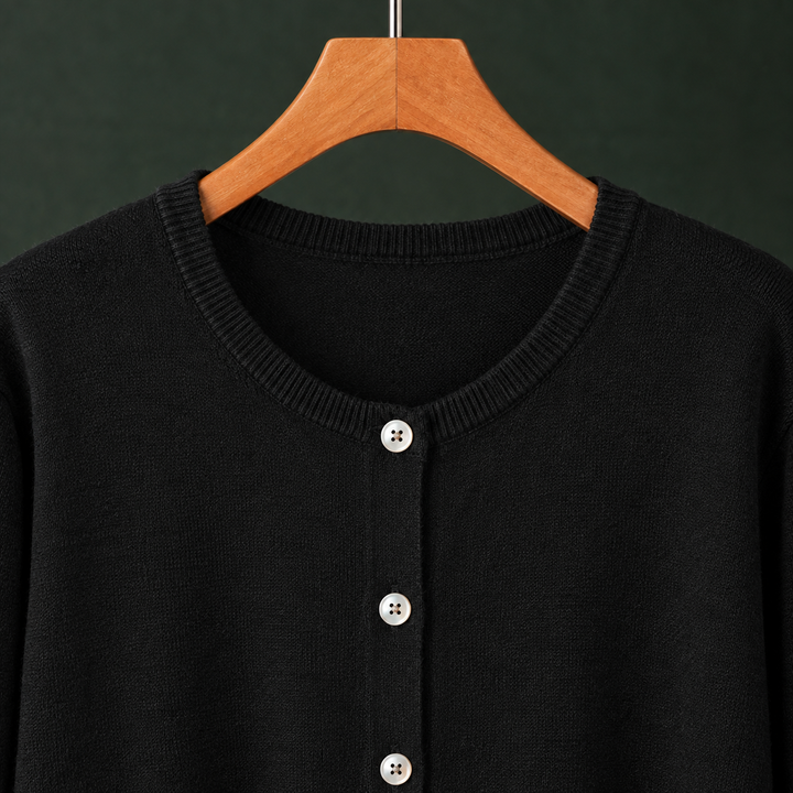 Danielle-Elise Round Neck Cardigan