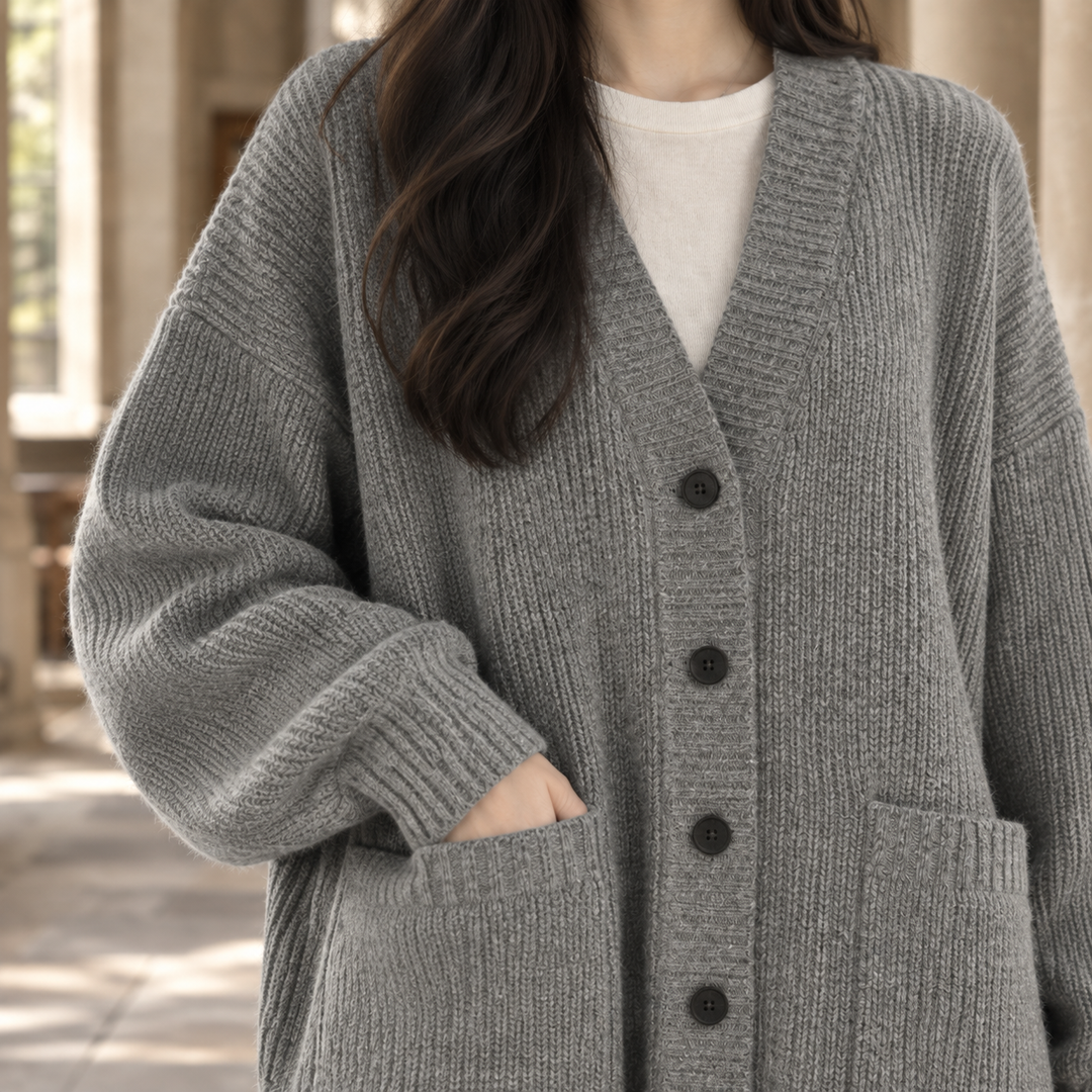 Junia-Belle Ribbed Cardigan