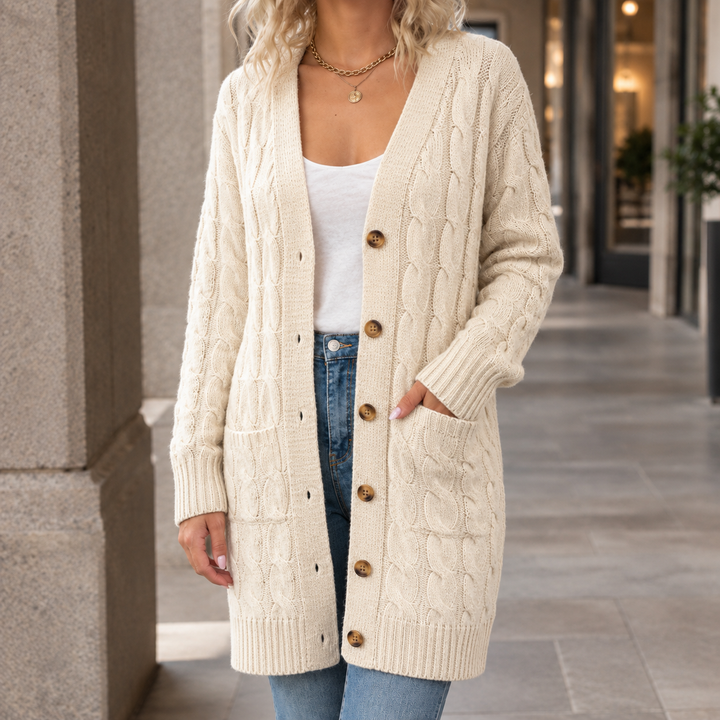 Keira Cable Knit Cardigan