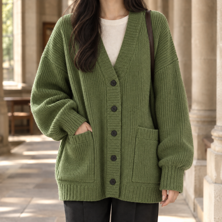 Junia-Belle Ribbed Cardigan