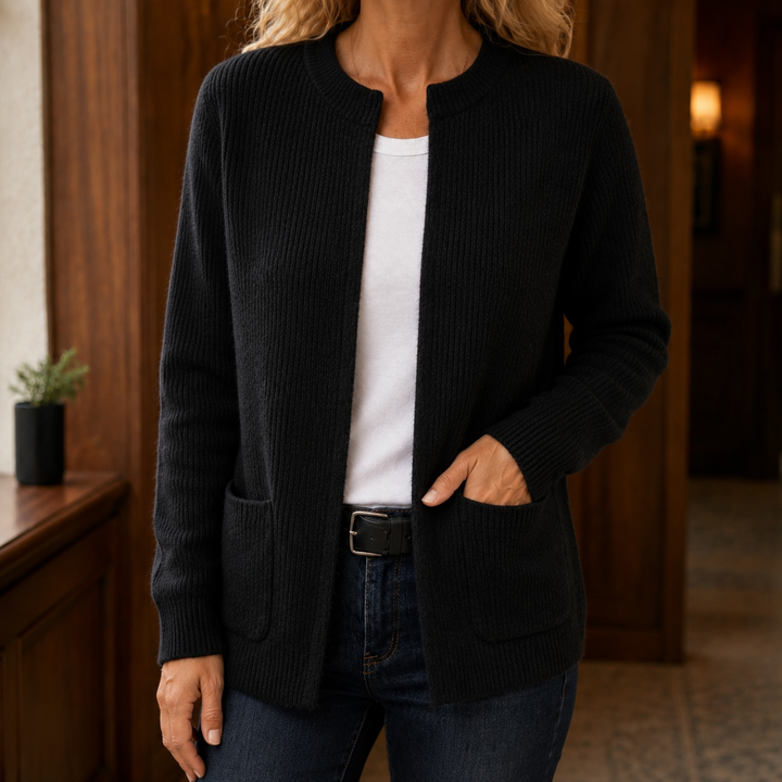 Livia-Grace Ribbed Cardigan