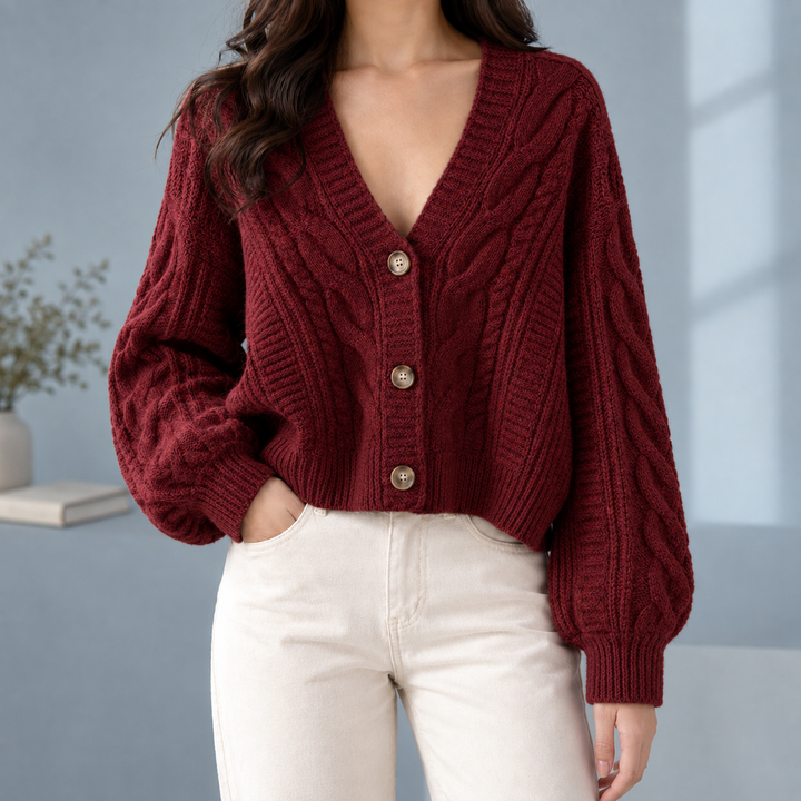 Morwenna-Skye Cable Cardigan