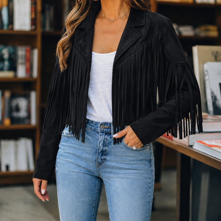 Giselle-Grace Fringe Jacket