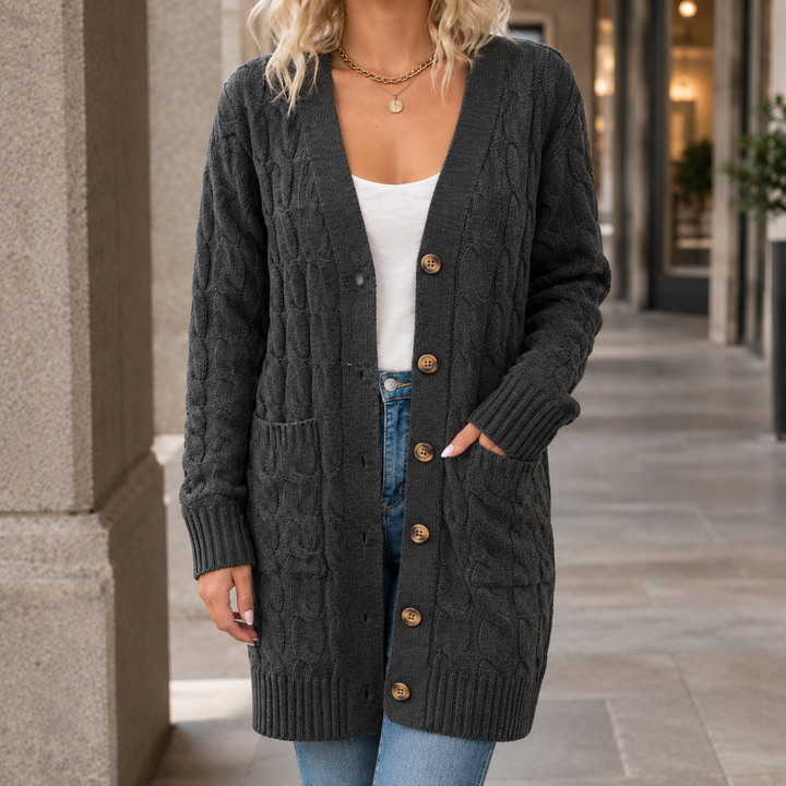 Keira Cable Knit Cardigan