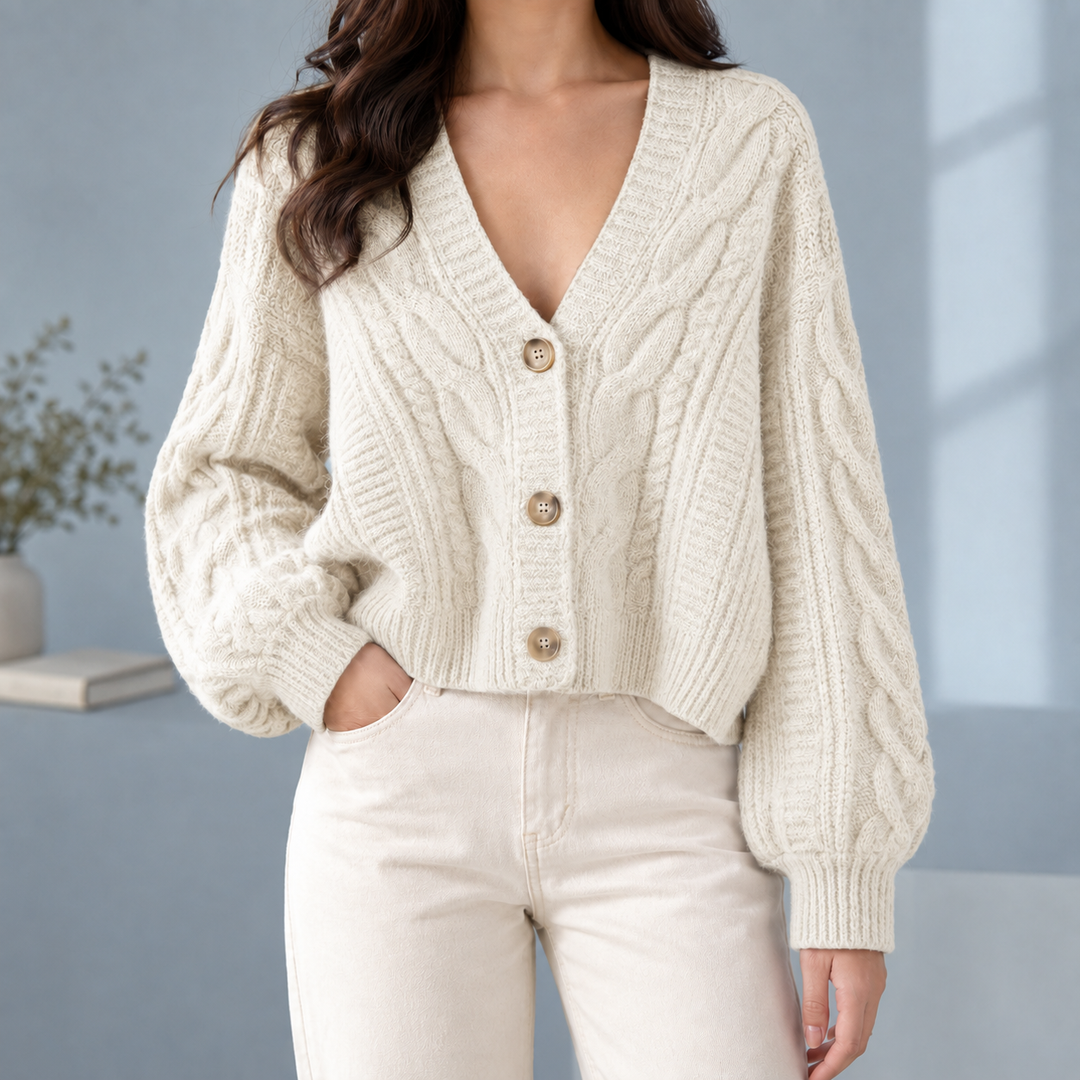 Morwenna-Skye Cable Cardigan
