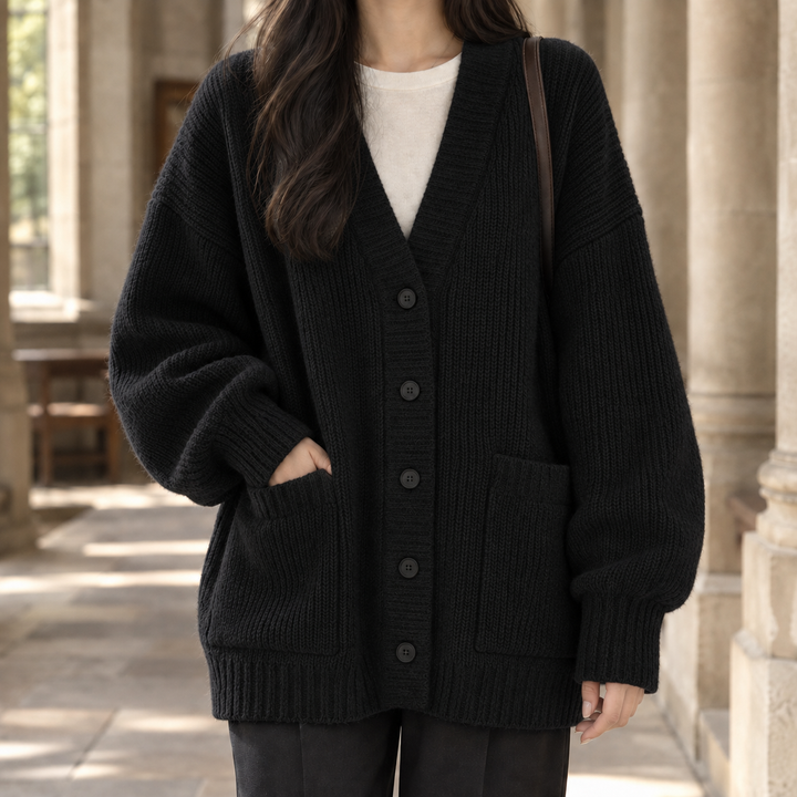 Junia-Belle Ribbed Cardigan