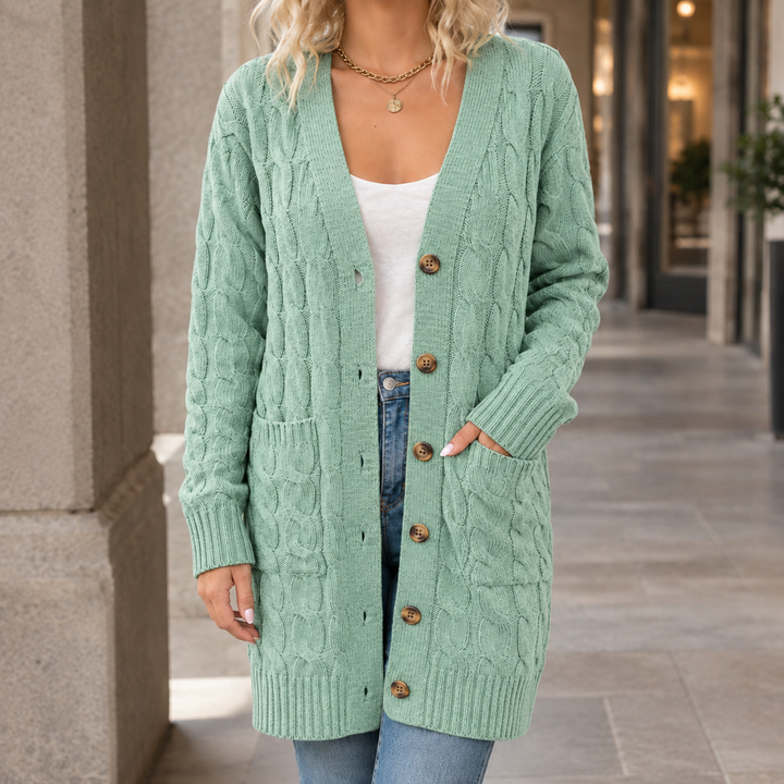 Keira Cable Knit Cardigan