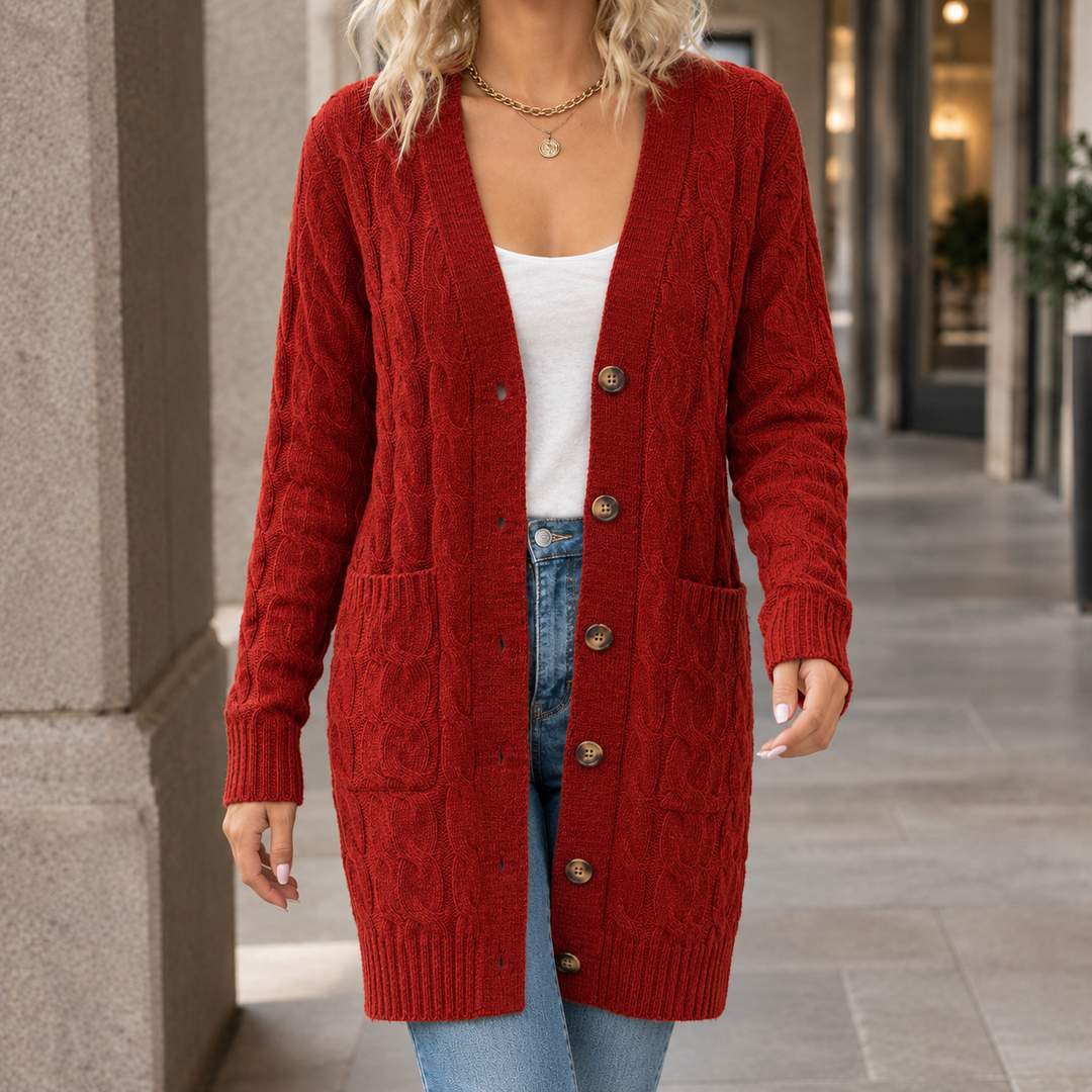 Keira Cable Knit Cardigan
