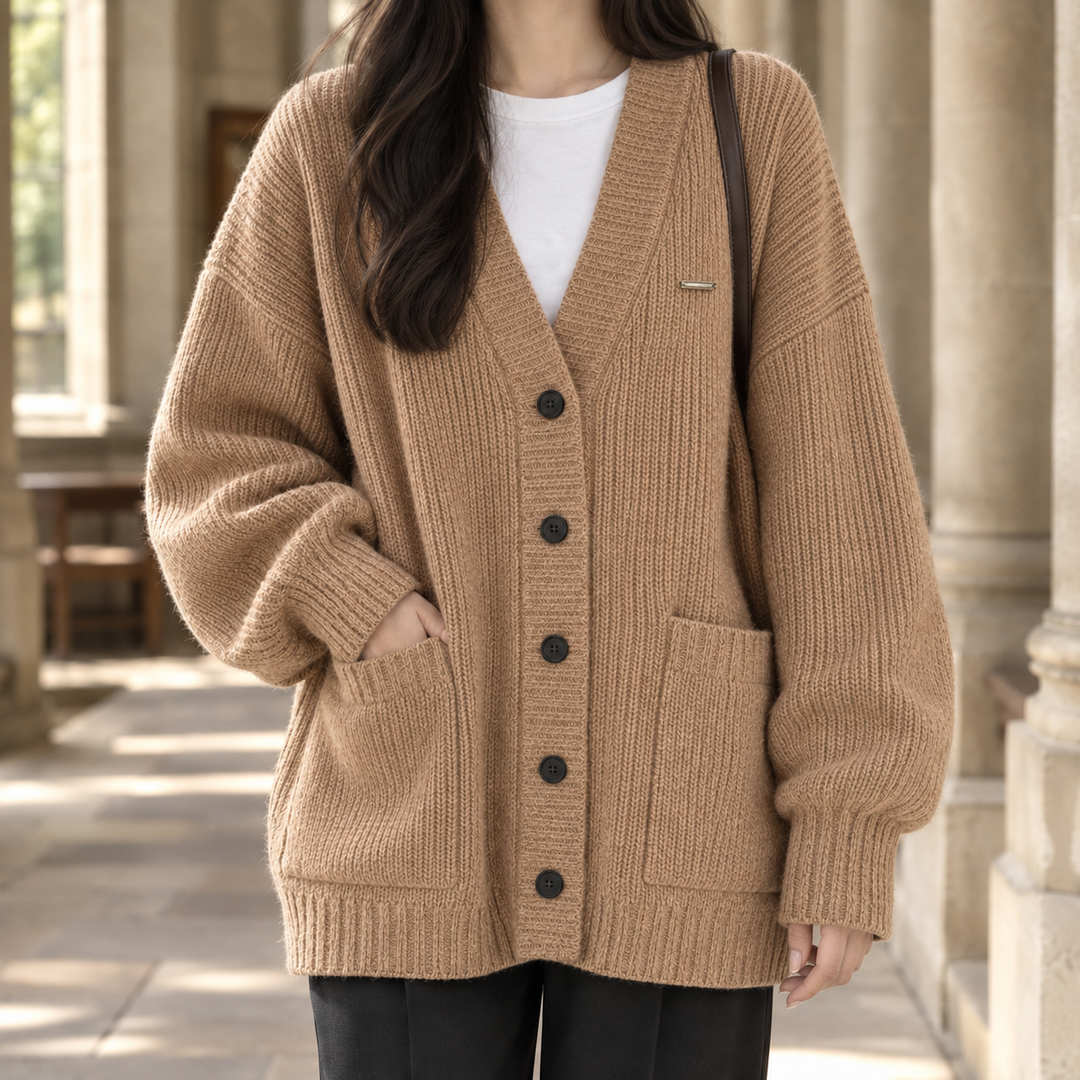 Junia-Belle Ribbed Cardigan