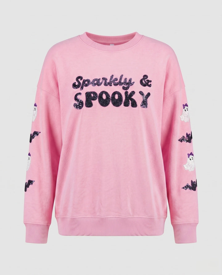 Women's Halloween Sweatshirt Printed Graphic Crew Neck