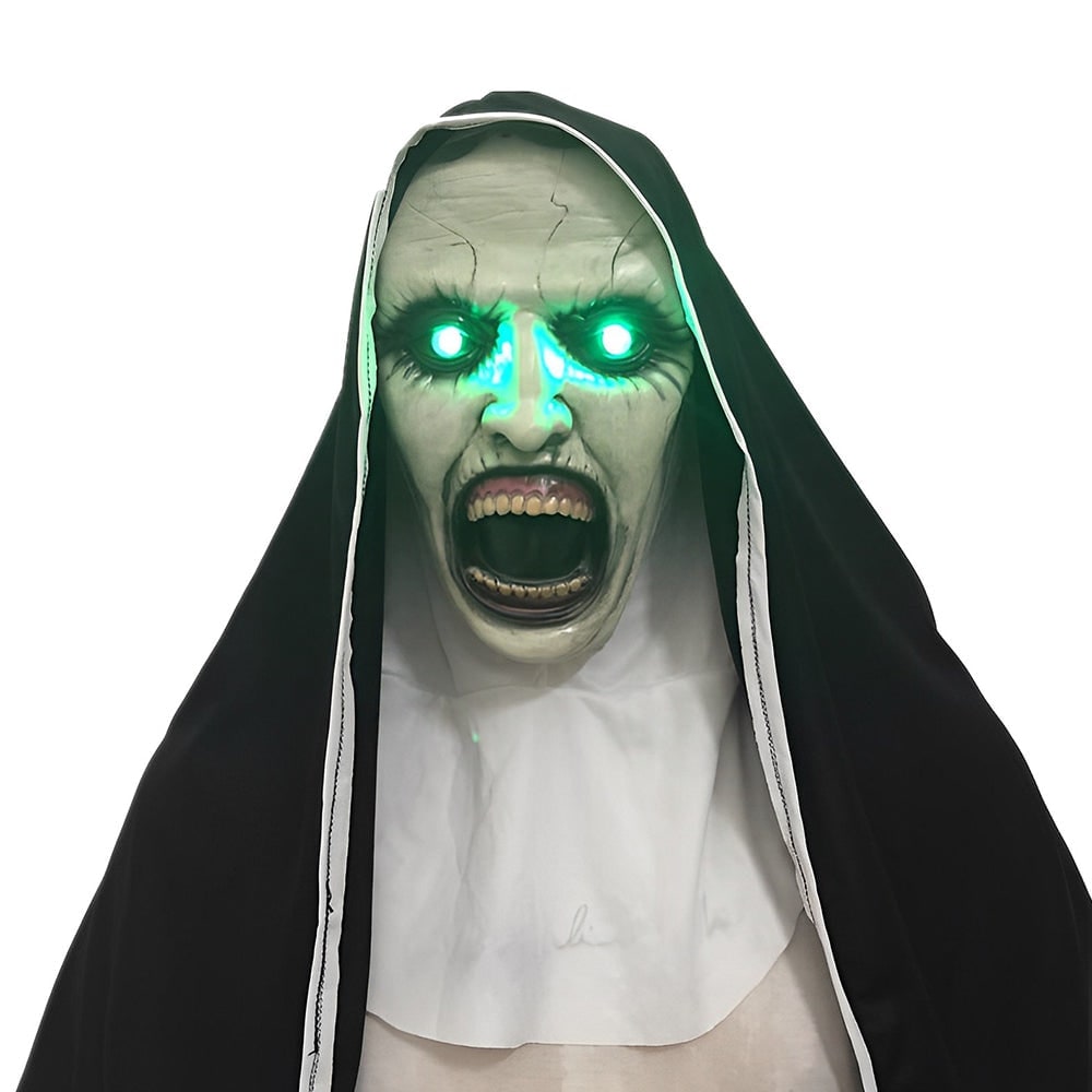 Men's Halloween Silicone Old Man Mask with Faux Hair for Costume Party.