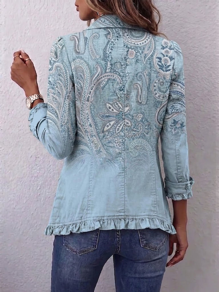 Remedies | Vintage Cashmere Jacket with Ruffles