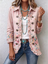 Araceli | Floral Jacket with Ruffles and Buttons