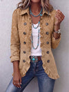 Covadonga | Embossed Print Jacket with Ruffles