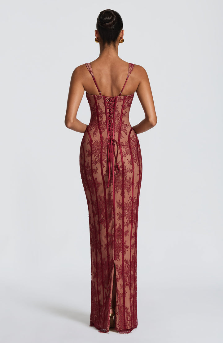 Celeste | Women's Elegant Square Neck Maxi Dress