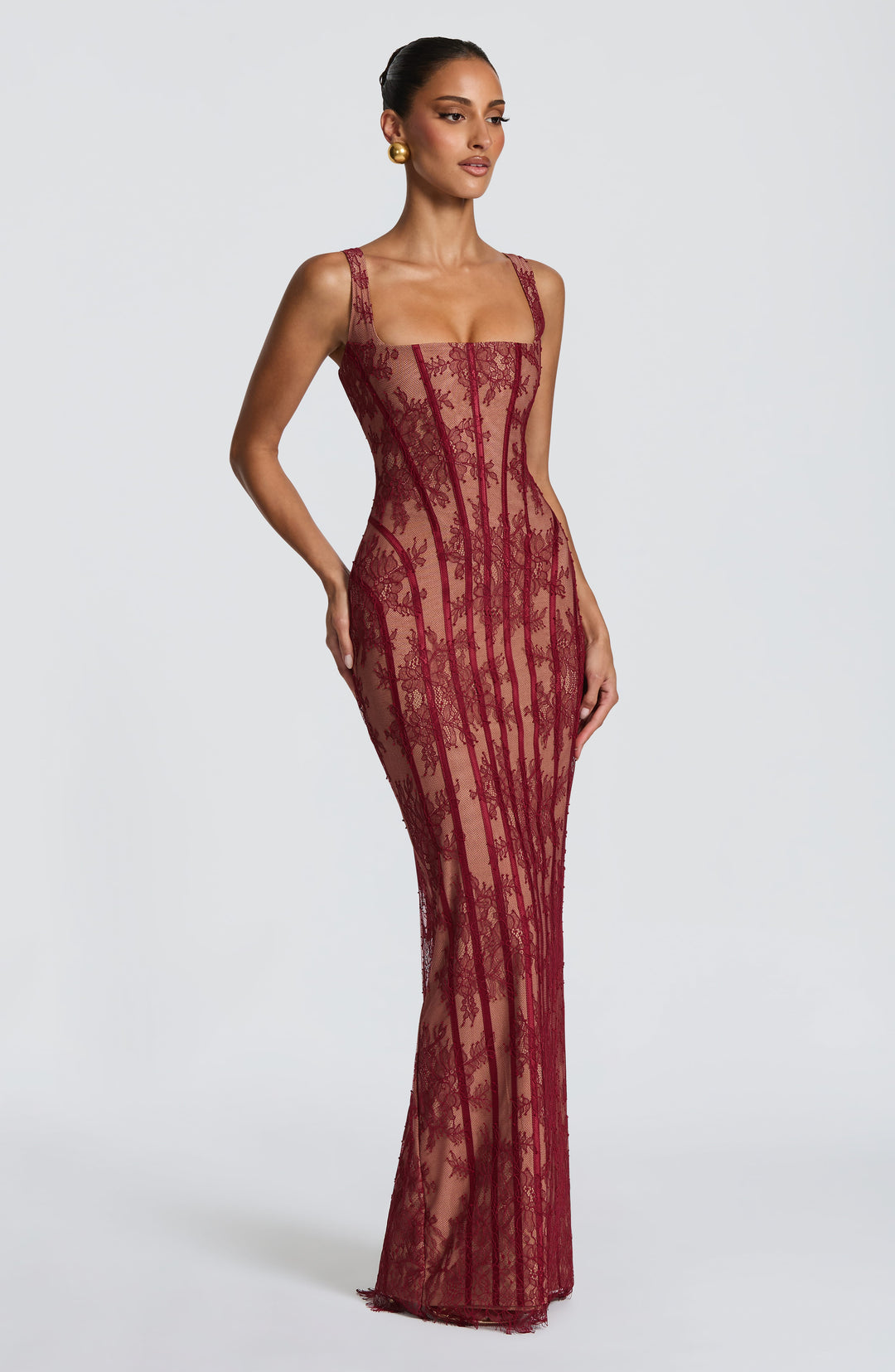 Celeste | Women's Elegant Square Neck Maxi Dress