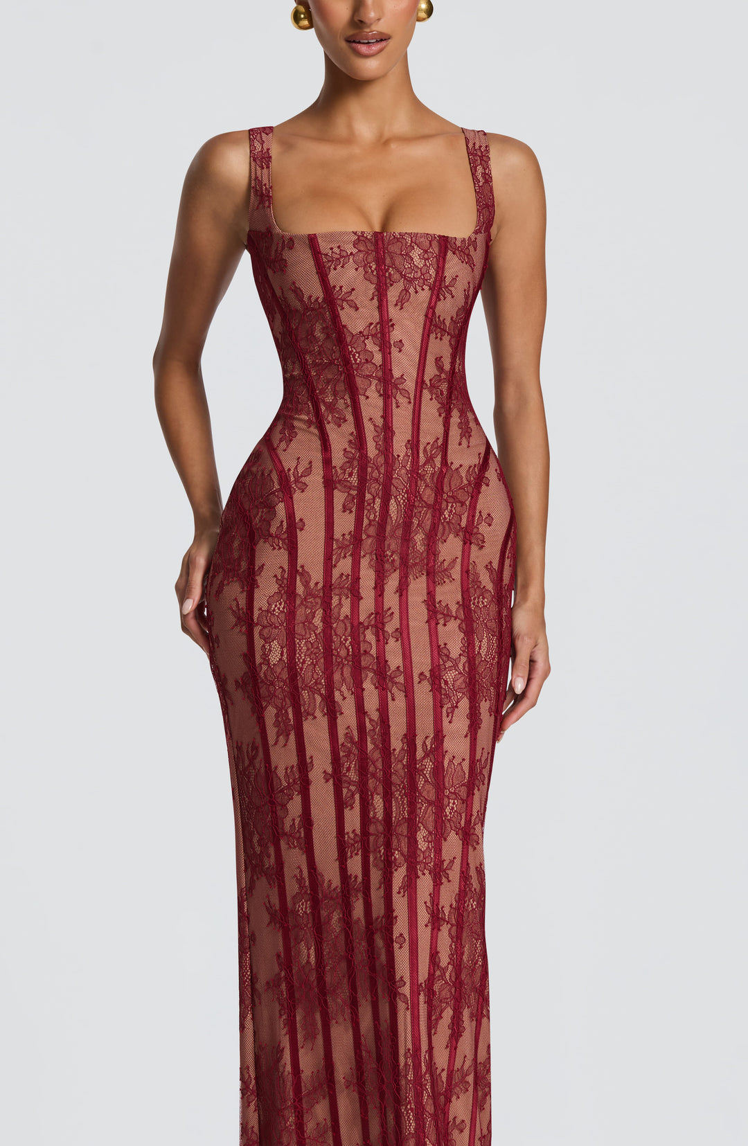 Celeste | Women's Elegant Square Neck Maxi Dress