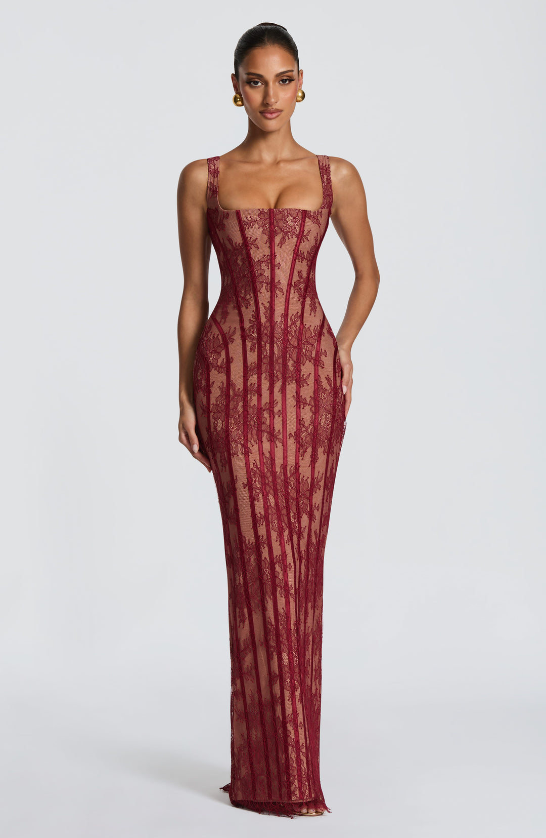 Celeste | Women's Elegant Square Neck Maxi Dress