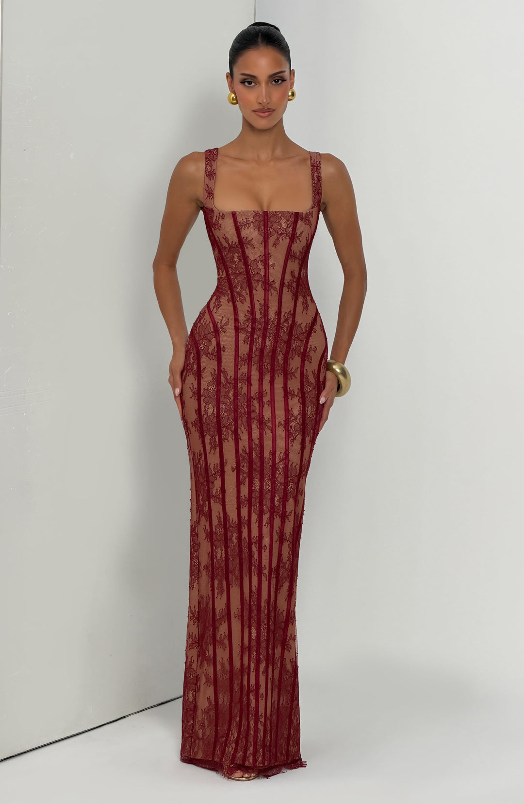 Celeste | Women's Elegant Square Neck Maxi Dress