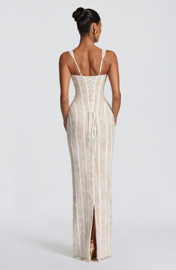 Celeste | Women's Elegant Square Neck Maxi Dress