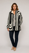 Soraya | Casual Quilted Jacket With Abstract Geometric Design
