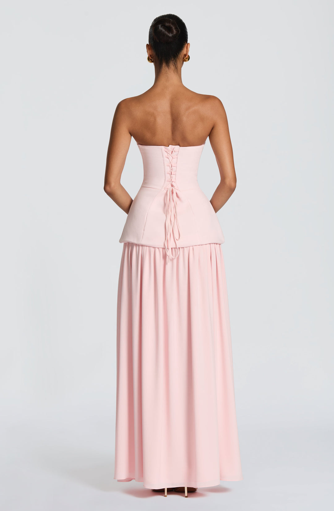 Juliette | Women's Evening Crepe Corset Maxi Dress