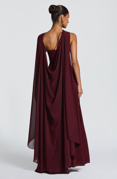 Juliette | Women's Evening Crepe Corset Maxi Dress