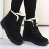 Helen | Women's Faux Fur Lined Winter Boots | Lace-Up Ankle