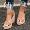 Sausalito | Women's Espadrille Wedge Sandals | Buckle Ankle Strap
